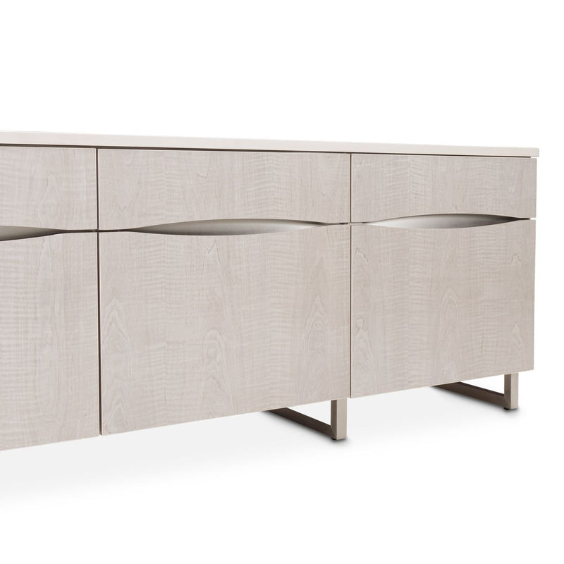 AICO Marin Media Cabinet in Greige - Furniture Now (CA)