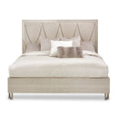 AICO Marin Cal King Panel Bed in Greige - Furniture Now (CA)