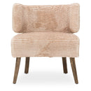 AICO Furniture A La Carte HalfMoon Curved Back Chair in Boardwalk - Furniture Now (CA)