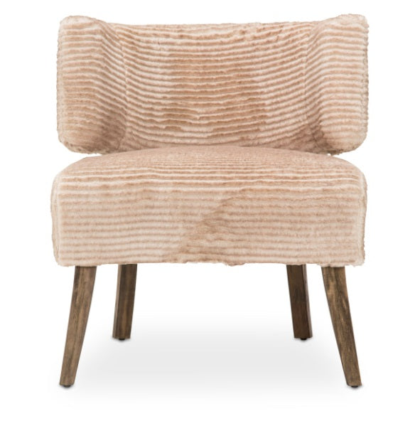 AICO Furniture A La Carte HalfMoon Curved Back Chair in Boardwalk - Furniture Now (CA)