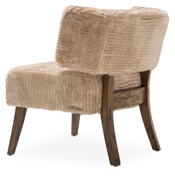 AICO Furniture A La Carte HalfMoon Curved Back Chair in Boardwalk - Furniture Now (CA)