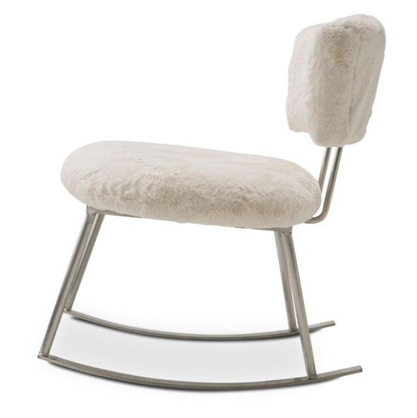 AICO Furniture A La Carte Pebble Beach Rocker Chair in Powder - Furniture Now (CA)