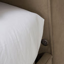 AICO Furniture Penninsula Queen Upholstered Bed in Khaki - Furniture Now (CA)