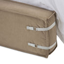 AICO Furniture Penninsula Queen Upholstered Bed in Khaki - Furniture Now (CA)