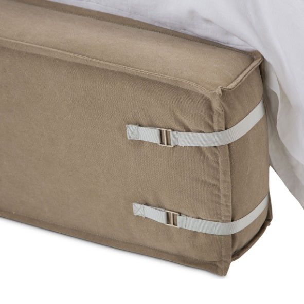 AICO Furniture Penninsula Queen Upholstered Bed in Khaki - Furniture Now (CA)