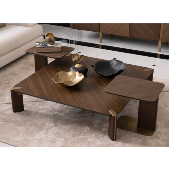 AICO Furniture Amora Cocktail Table in Eggshell Walnut - Furniture Now (CA)