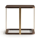 AICO Furniture Amora Side Table in Eggshell Walnut - Furniture Now (CA)