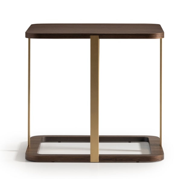 AICO Furniture Amora Side Table in Eggshell Walnut - Furniture Now (CA)