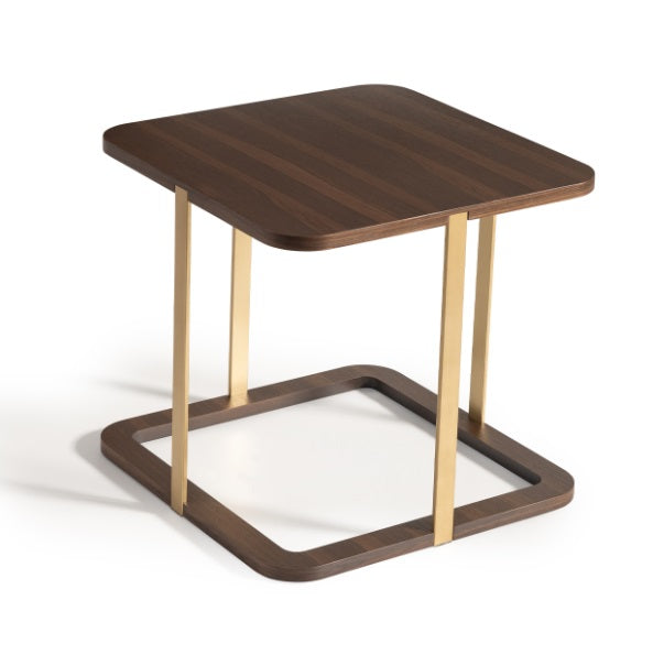 AICO Furniture Amora Side Table in Eggshell Walnut - Furniture Now (CA)