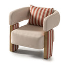 AICO Furniture Amora Chair Ash in Eggshell Walnut image