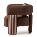 AICO Furniture Amora Chair Brown in Eggshell Walnut - Furniture Now (CA)