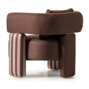AICO Furniture Amora Chair Brown in Eggshell Walnut - Furniture Now (CA)