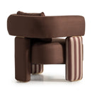 AICO Furniture Amora Chair Brown in Eggshell Walnut - Furniture Now (CA)
