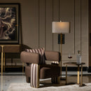 AICO Furniture Amora Chair Brown in Eggshell Walnut - Furniture Now (CA)