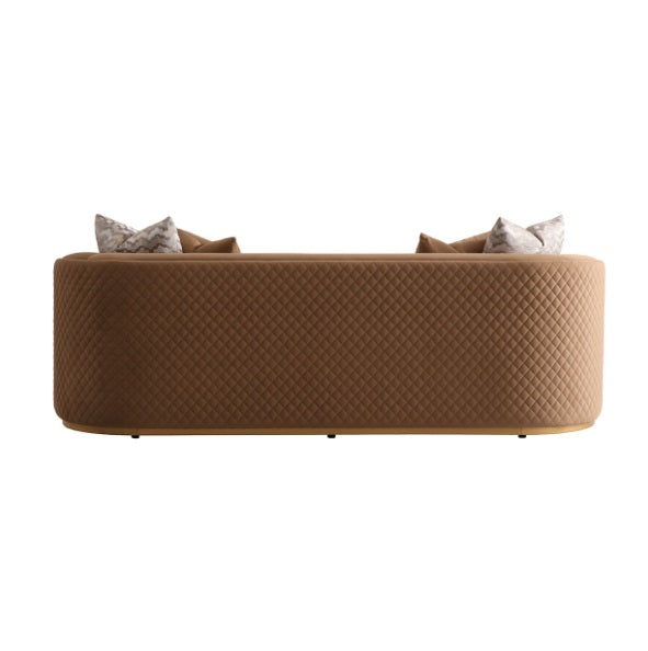 AICO Furniture Ariana Sofa in Caramel Gold - Furniture Now (CA)