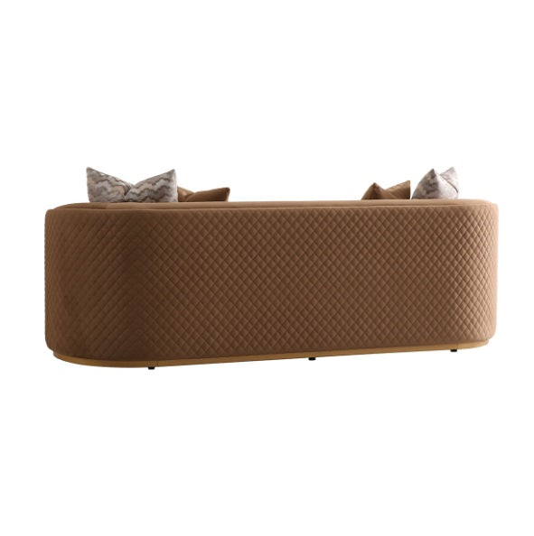 AICO Furniture Ariana Sofa in Caramel Gold - Furniture Now (CA)