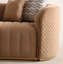 AICO Furniture Ariana Sofa in Caramel Gold - Furniture Now (CA)