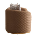 AICO Furniture Ariana Loveseat in Caramel Gold - Furniture Now (CA)