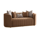 AICO Furniture Ariana Loveseat in Caramel Gold - Furniture Now (CA)