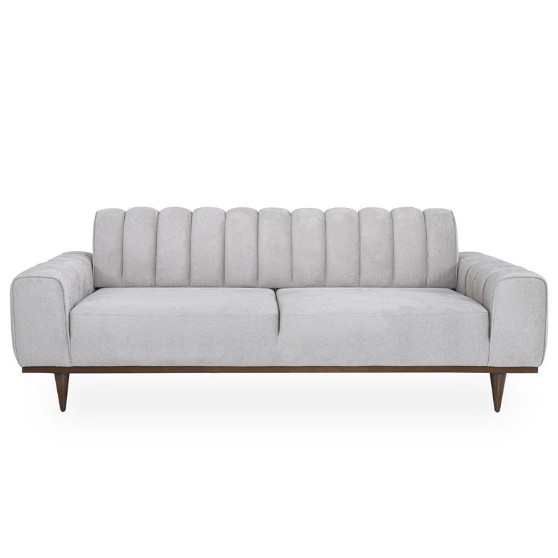 AICO Balboa Sofa in Warm Walnut - Furniture Now (CA)