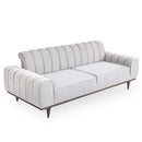 AICO Balboa Sofa in Warm Walnut - Furniture Now (CA)
