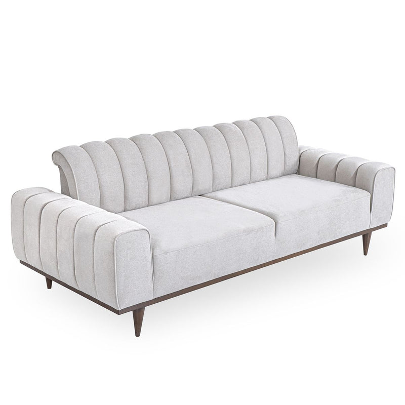 AICO Balboa Sofa in Warm Walnut - Furniture Now (CA)