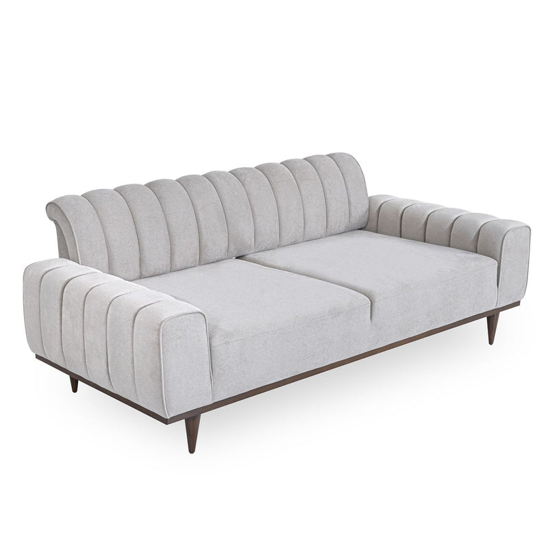AICO Balboa Sofa in Warm Walnut - Furniture Now (CA)