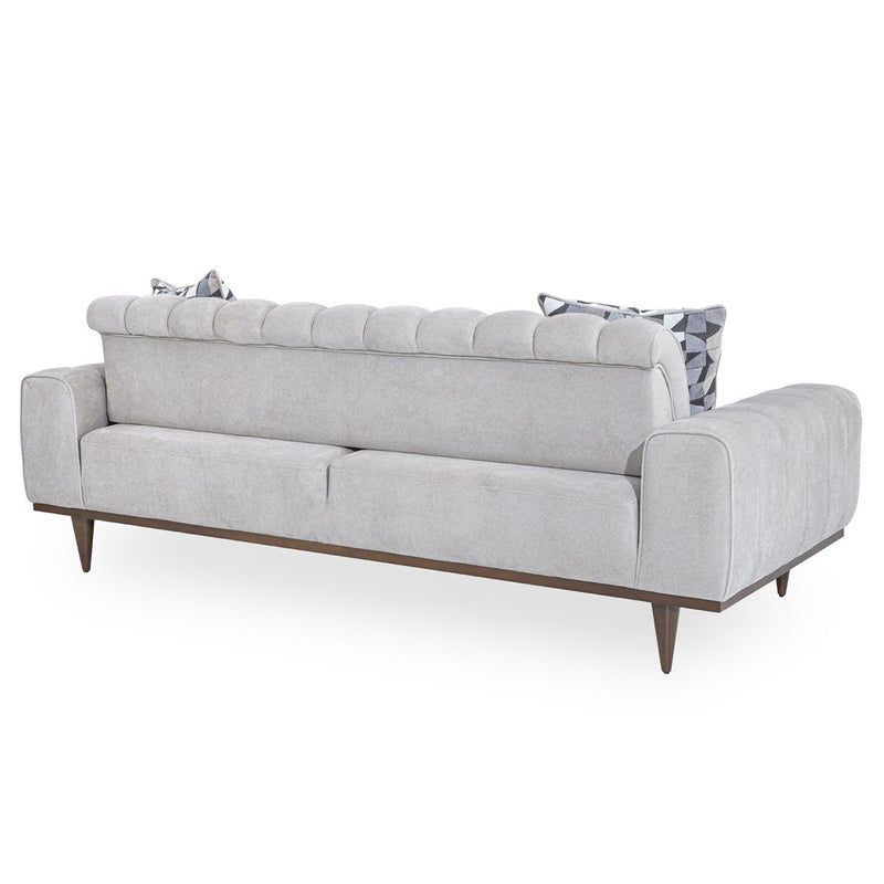 AICO Balboa Sofa in Warm Walnut - Furniture Now (CA)