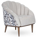 AICO Balboa Accent Chair in Warm Walnut - Furniture Now (CA)