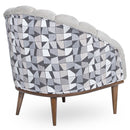 AICO Balboa Accent Chair in Warm Walnut - Furniture Now (CA)