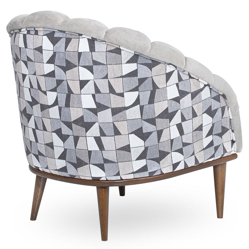 AICO Balboa Accent Chair in Warm Walnut - Furniture Now (CA)