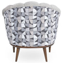 AICO Balboa Accent Chair in Warm Walnut - Furniture Now (CA)