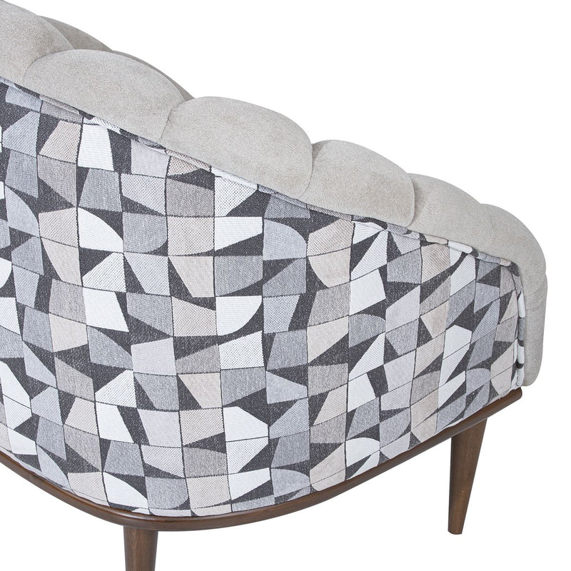 AICO Balboa Accent Chair in Warm Walnut - Furniture Now (CA)