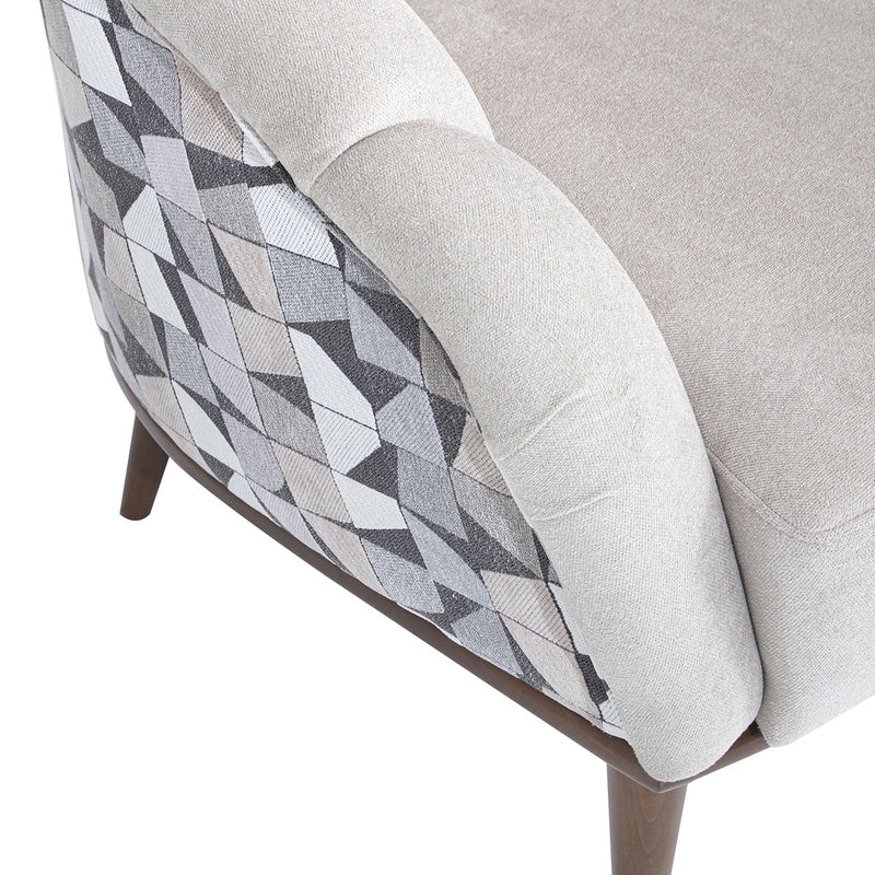 AICO Balboa Accent Chair in Warm Walnut - Furniture Now (CA)