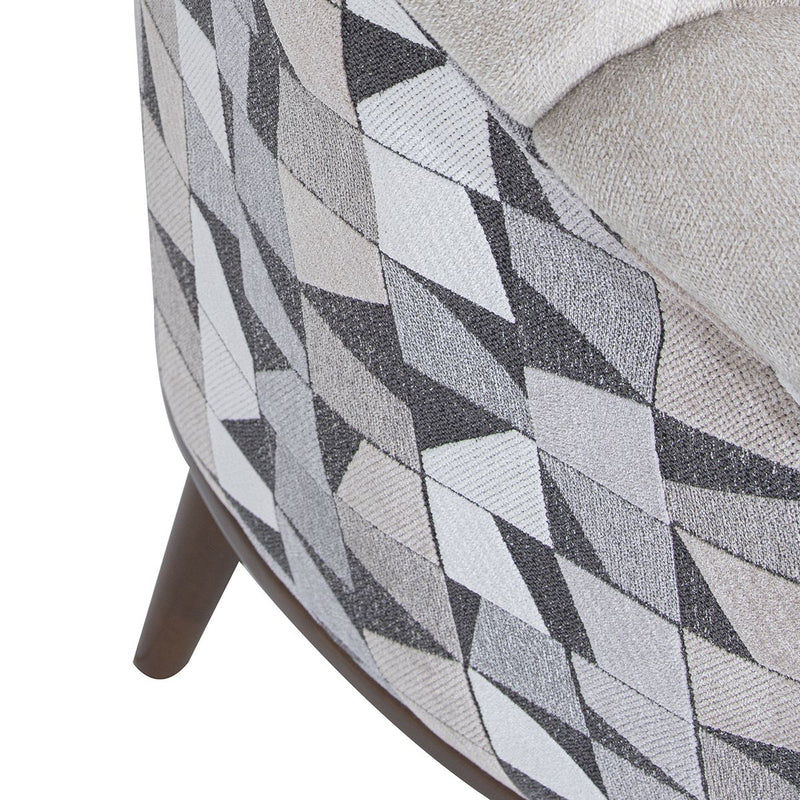 AICO Balboa Accent Chair in Warm Walnut - Furniture Now (CA)