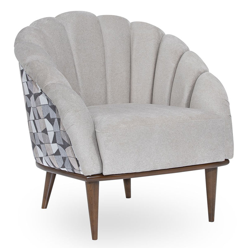 AICO Balboa Accent Chair in Warm Walnut image