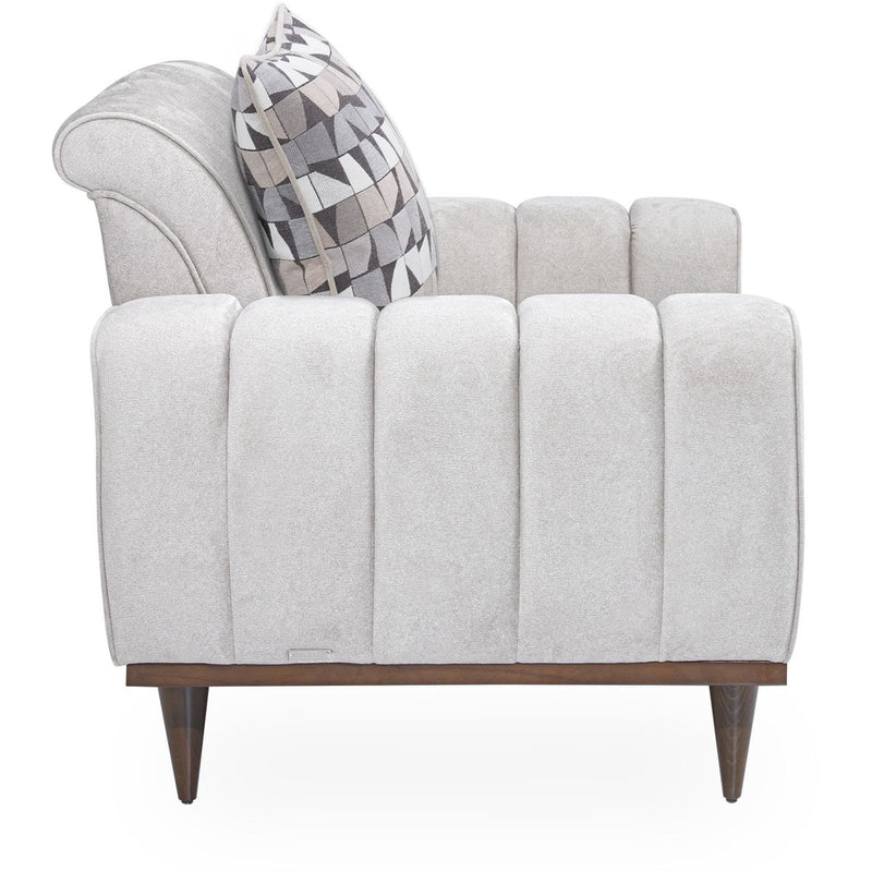 AICO Balboa Chair And A Half in Warm Walnut - Furniture Now (CA)