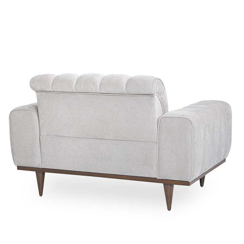 AICO Balboa Chair And A Half in Warm Walnut - Furniture Now (CA)