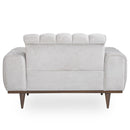 AICO Balboa Chair And A Half in Warm Walnut - Furniture Now (CA)