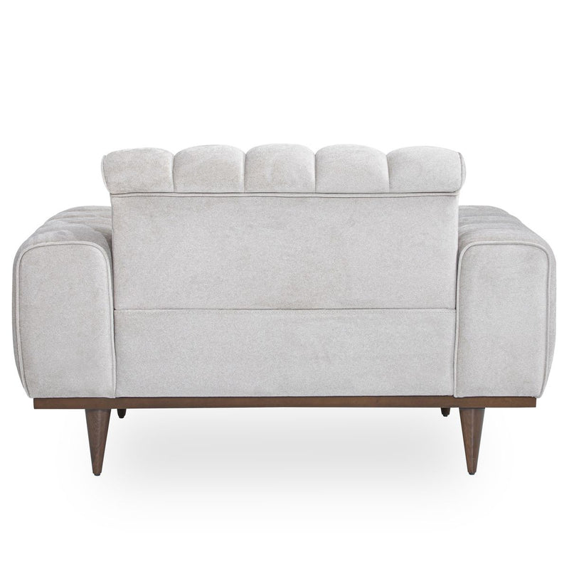 AICO Balboa Chair And A Half in Warm Walnut - Furniture Now (CA)