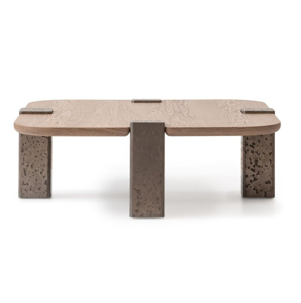 AICO Furniture Bristol Point Large Cocktail Table in Saddle Brown - Furniture Now (CA)