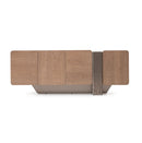 AICO Furniture Bristol Point Console Table in Saddle Brown - Furniture Now (CA)