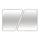 AICO Furniture Bristol Point Wall Mirror in Saddle Brown image