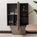 AICO Furniture Bristol Point Bar in Saddle Brown - Furniture Now (CA)