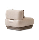 AICO Furniture Bristol Point Armless Chair in Saddle Brown - Furniture Now (CA)