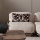 AICO Furniture Bristol Point Armless Chair in Saddle Brown - Furniture Now (CA)