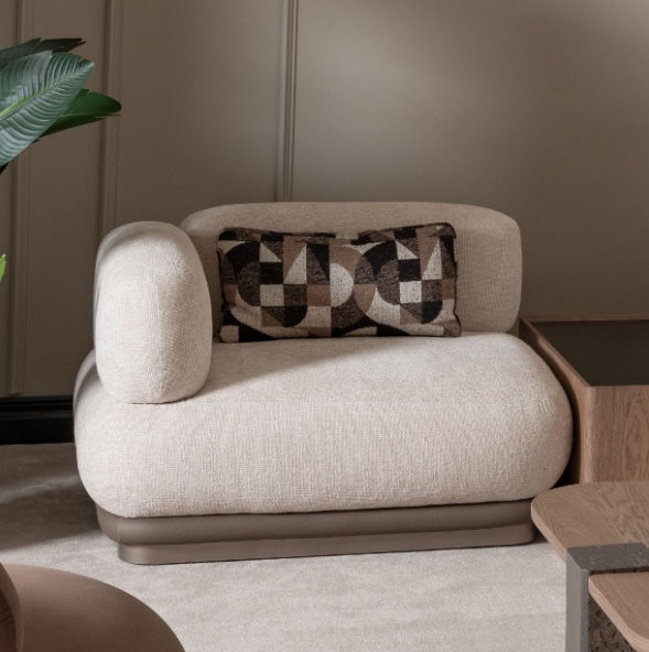 AICO Furniture Bristol Point LAF Chair in Saddle Brown - Furniture Now (CA)