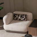 AICO Furniture Bristol Point LAF Chair in Saddle Brown - Furniture Now (CA)