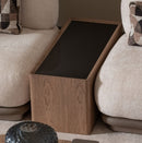 AICO Furniture Bristol Point Sectional Table in Saddle Brown - Furniture Now (CA)