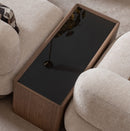 AICO Furniture Bristol Point Sectional Table in Saddle Brown - Furniture Now (CA)